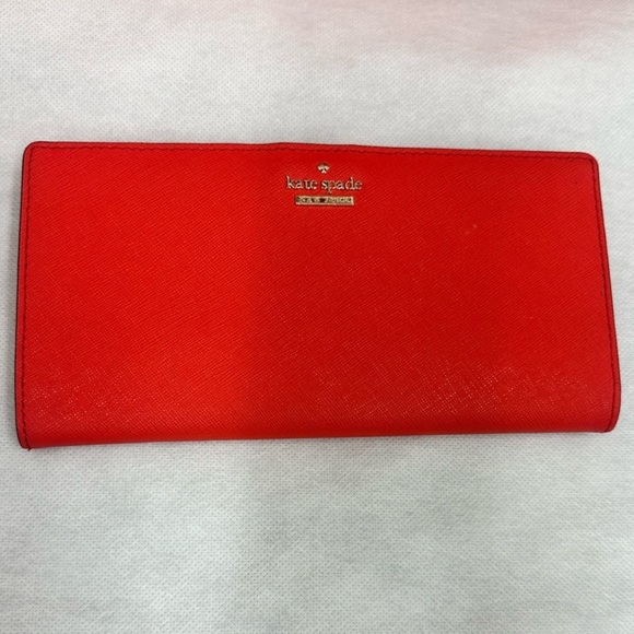 Kate Spade Cameron Street large Stacy wallet prickly pear red - Picture 1 of 3